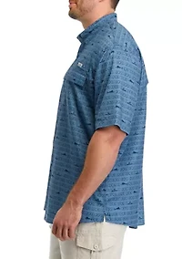 Big & Tall Printed Fishing Shirt