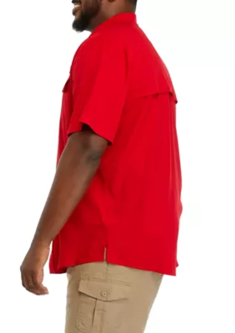 Big & Tall Solid Fishing Shirt