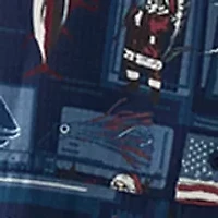 Big & Tall Short Sleeve Printed Fishing Shirt