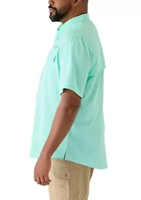 Big & Tall Short Sleeve Fishing Shirt