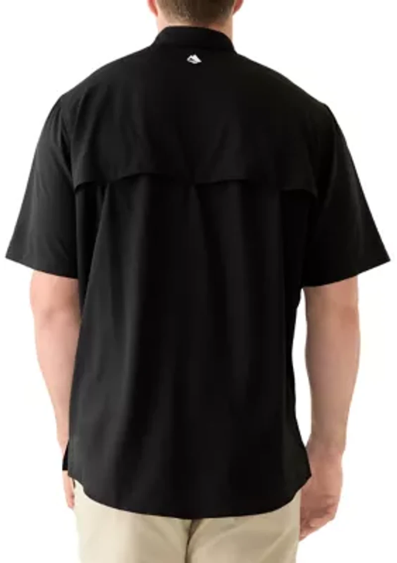 Big & Tall Short Sleeve Solid Fishing Shirt