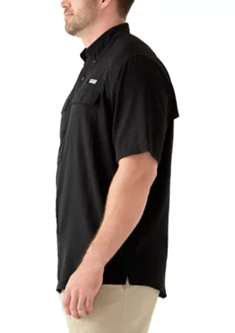 Big & Tall Short Sleeve Solid Fishing Shirt