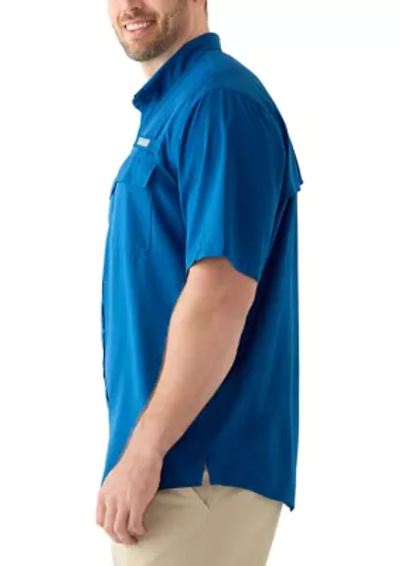 Big & Tall Short Sleeve Solid Fishing Shirt