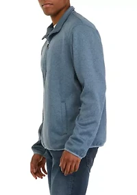 Sweater Fleece Zip Up Jacket