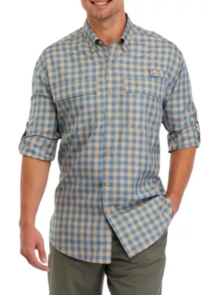 Long Sleeve Yarn Dyed Fishing Shirt