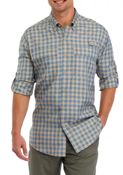 Long Sleeve Yarn Dyed Fishing Shirt
