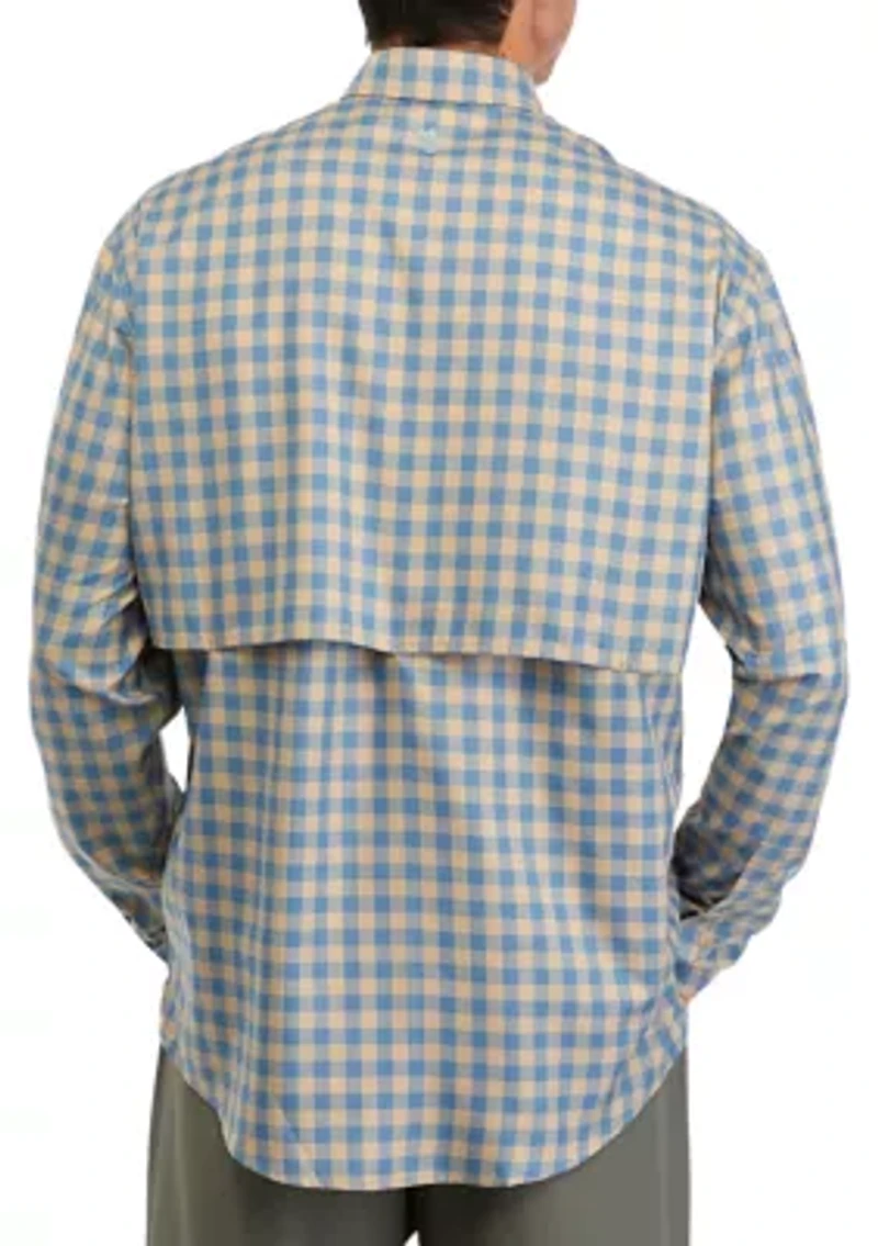Long Sleeve Yarn Dyed Fishing Shirt