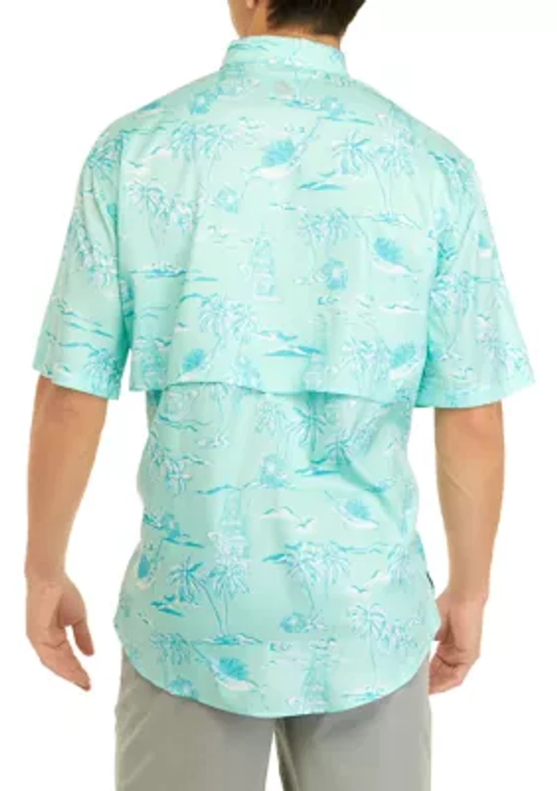 Short Sleeve Printed Fishing Shirt