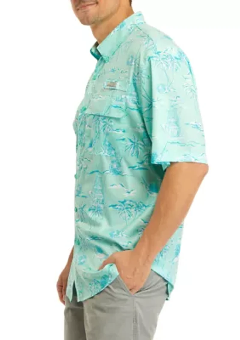 Short Sleeve Printed Fishing Shirt