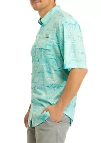 Short Sleeve Printed Fishing Shirt