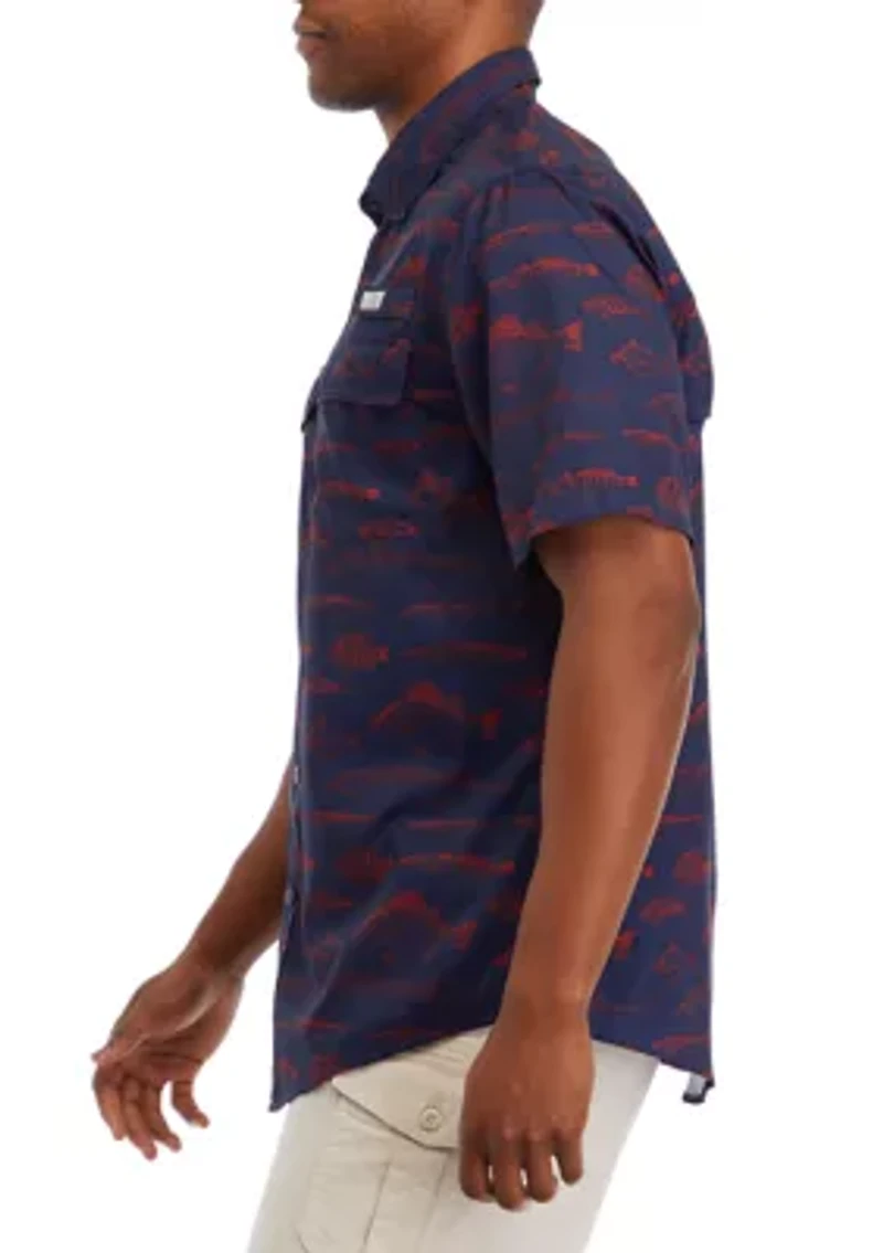 Short Sleeve Printed Fishing Shirt