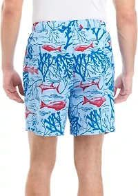 7" Printed Swim Trunks