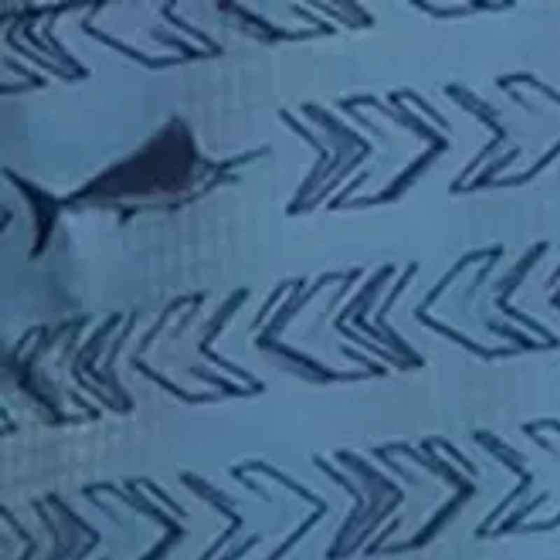 Short Sleeve Printed Button Down Shirt