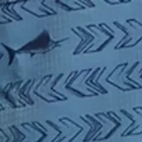 Short Sleeve Printed Button Down Shirt