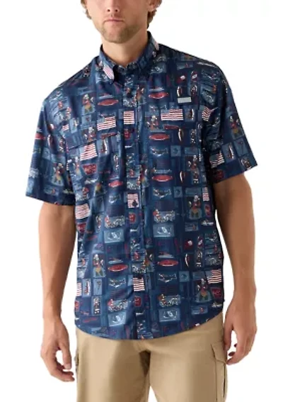 Short Sleeve Printed Fishing Shirt