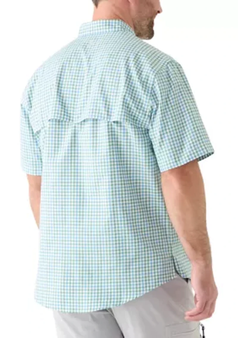 Short Sleeve Yarn Dyed Fishing Shirt