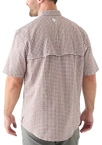 Short Sleeve Yarn Dyed Fishing Shirt