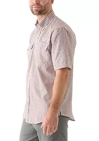 Short Sleeve Yarn Dyed Fishing Shirt