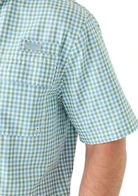 Short Sleeve Yarn Dyed Fishing Shirt