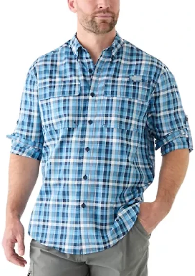 Long Sleeve Yarn Dyed Fishing Shirt