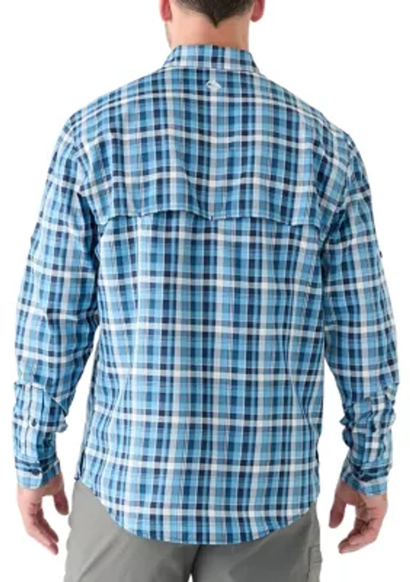 Long Sleeve Yarn Dyed Fishing Shirt