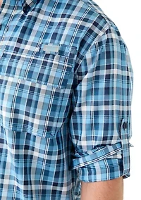 Long Sleeve Yarn Dyed Fishing Shirt