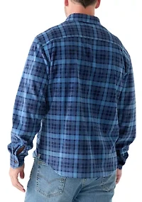 Polar Plaid Printed Shirt Jacket