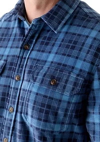 Polar Plaid Printed Shirt Jacket