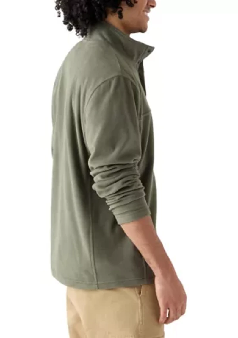 Men's Polar Fleece Quarter Snap Pullover