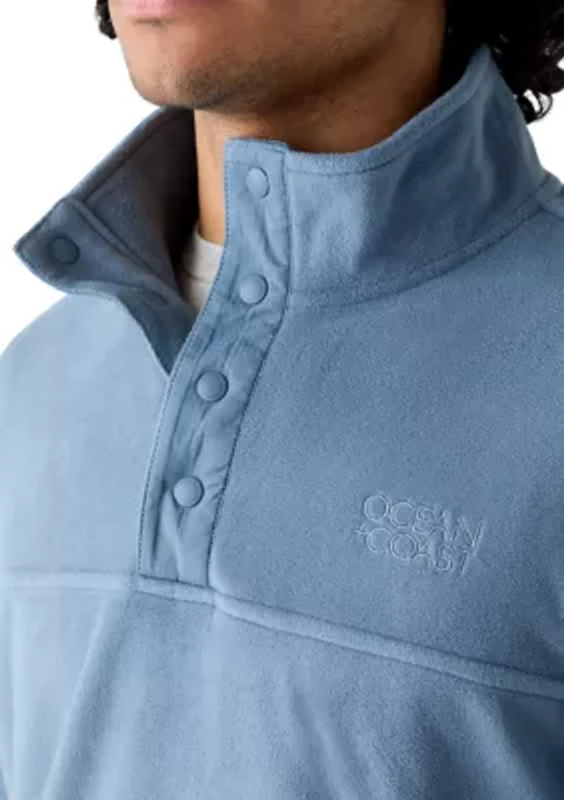 Men's Polar Fleece Quarter Snap Pullover