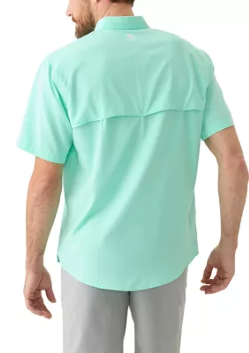 Short Sleeve Solid Fishing Shirt