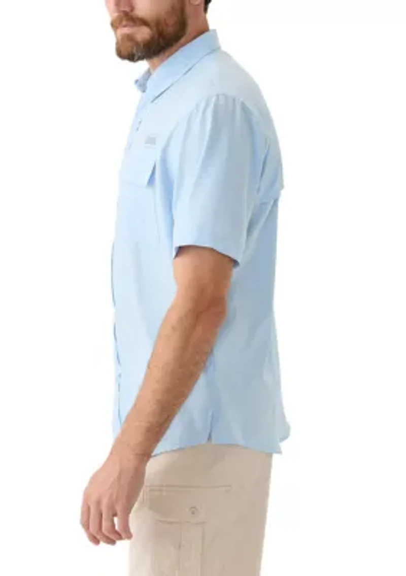 Short Sleeve Solid Fishing Shirt