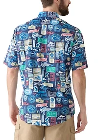 Short Sleeve Printed Fishing Shirt