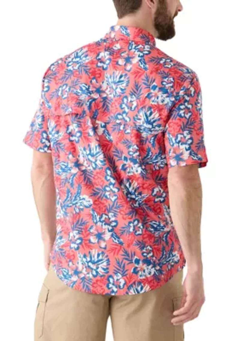 Short Sleeve Printed Fishing Shirt