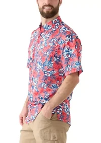 Short Sleeve Printed Fishing Shirt