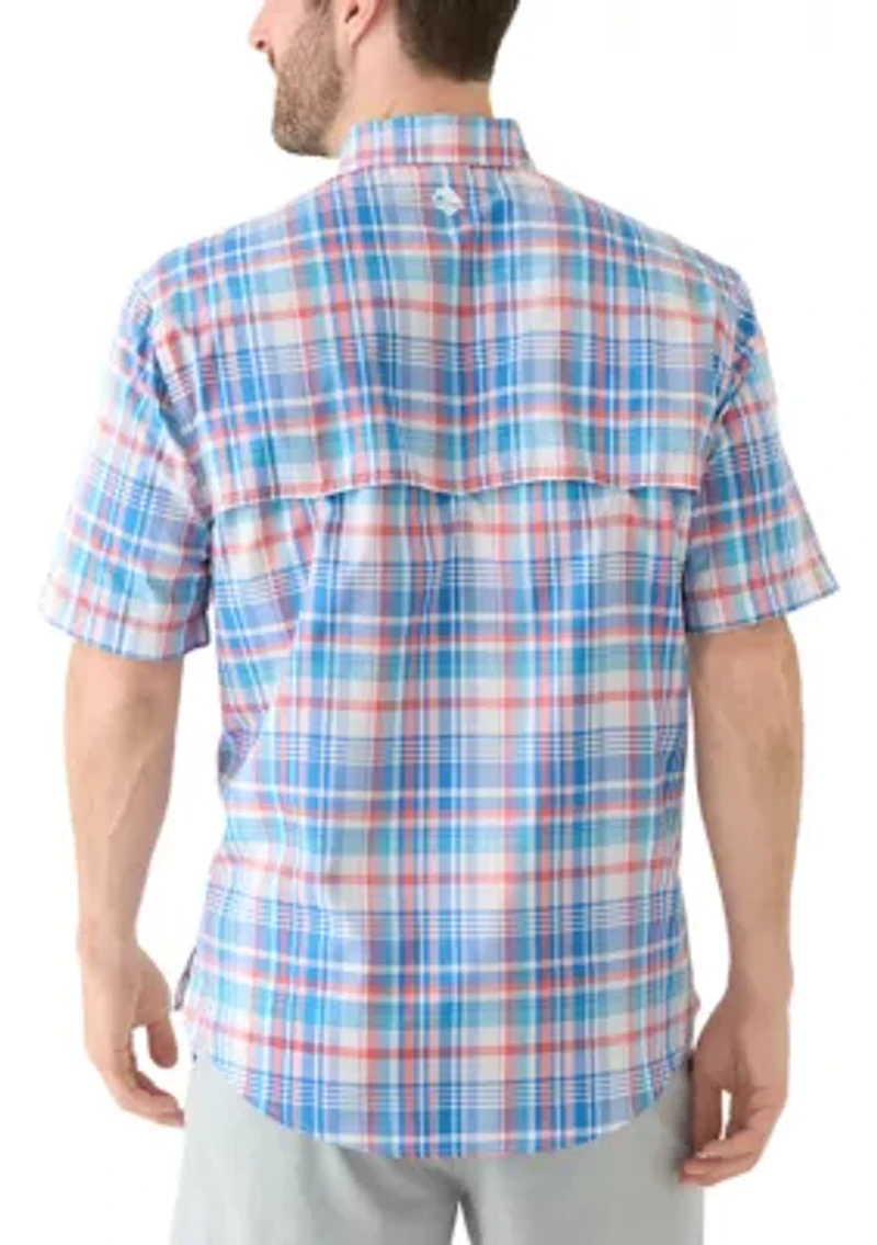 Short Sleeve Yarn Dyed Fishing Shirt