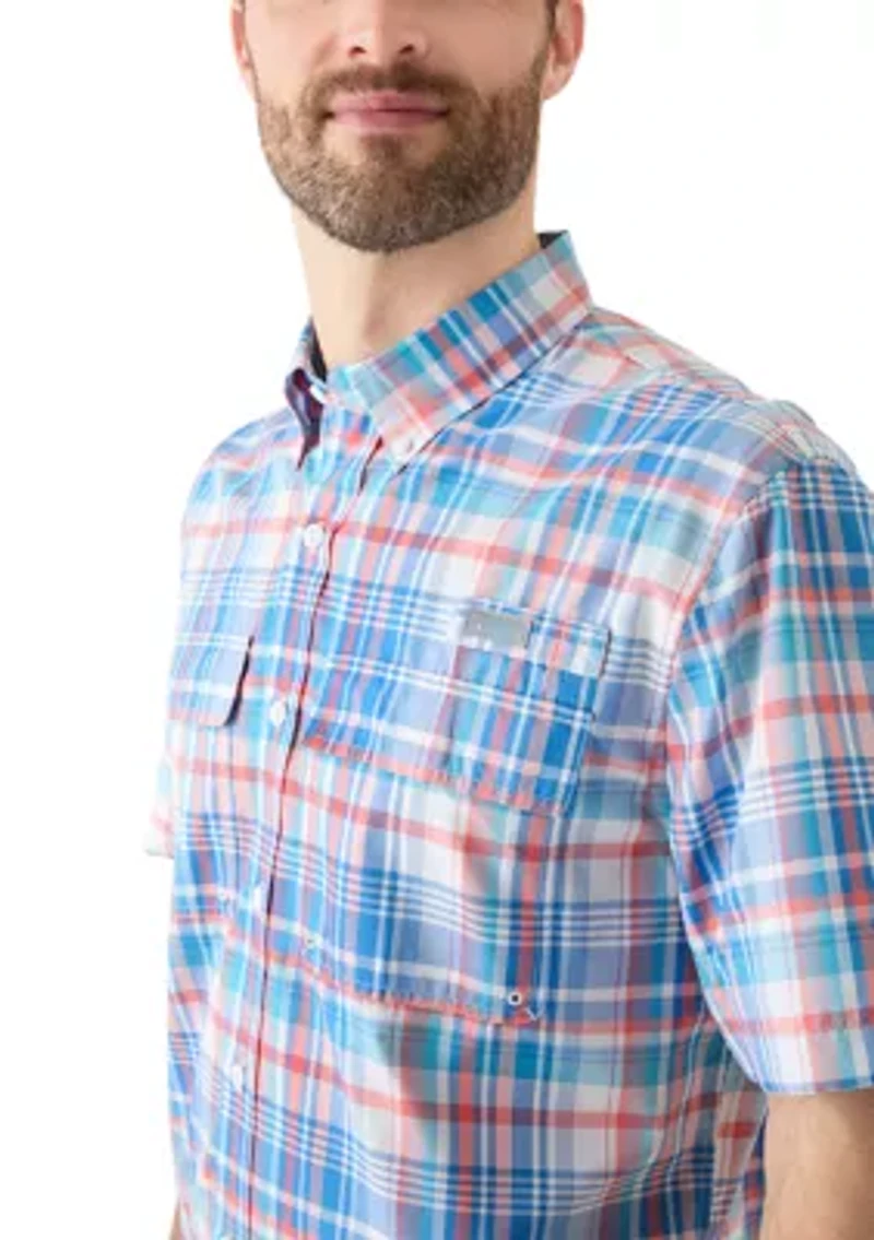 Short Sleeve Yarn Dyed Fishing Shirt