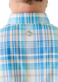 Printed Button Down Fishing Shirt