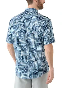Americana Printed Fishing Shirt