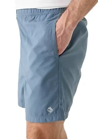 6" Solid Pull On Shorts