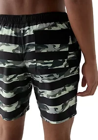 Printed Swim Trunks