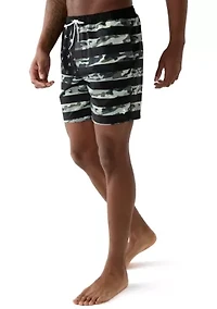Printed Swim Trunks