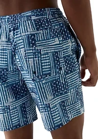Printed Swim Trunks