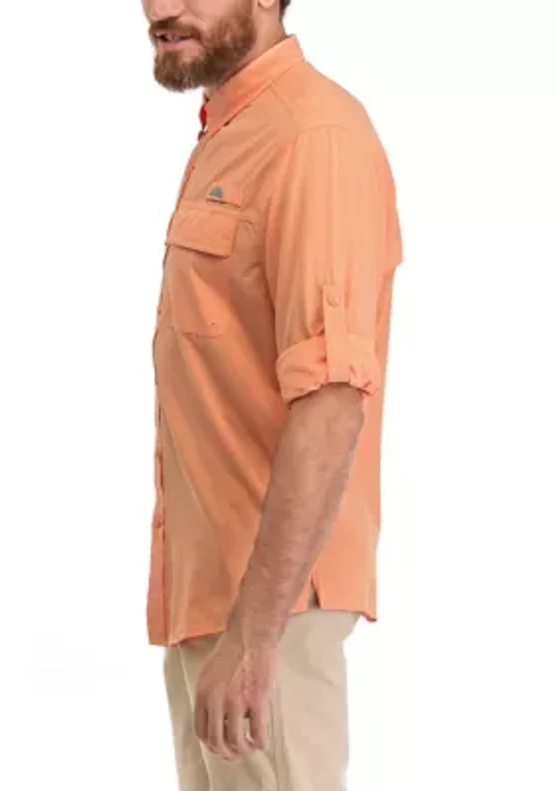 Long Sleeve Solid Fishing Shirt
