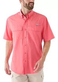 Men's Short Sleeve Solid Fishing Shirt
