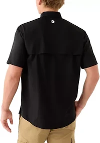 Men's Short Sleeve Solid Fishing Shirt