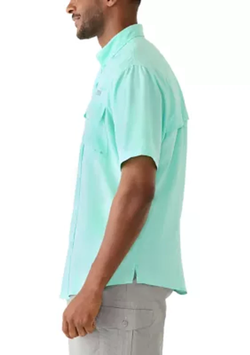 Men's Short Sleeve Solid Fishing Shirt