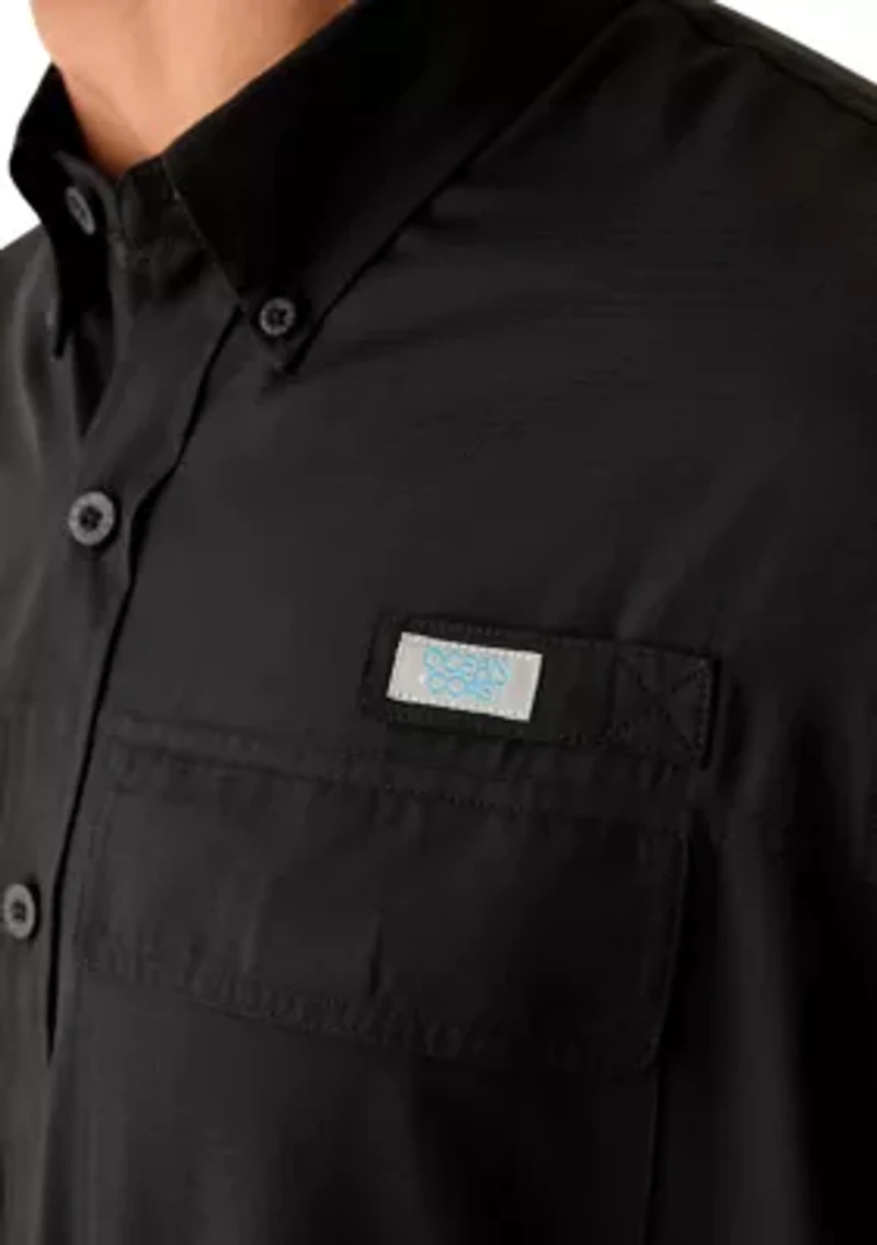 Men's Short Sleeve Solid Fishing Shirt