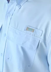 Men's Short Sleeve Solid Fishing Shirt