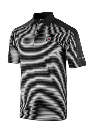 NCAA South Carolina Gamecocks  Striped Golf Polo Shirt